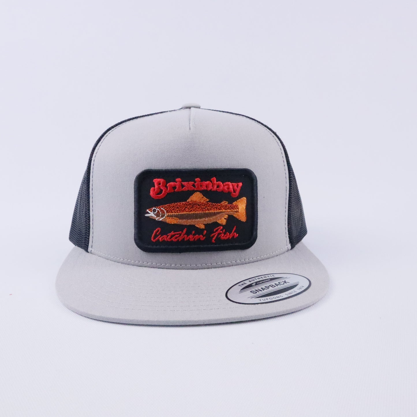 Catchin' Fish Silver Grey/ Black 5 Panel