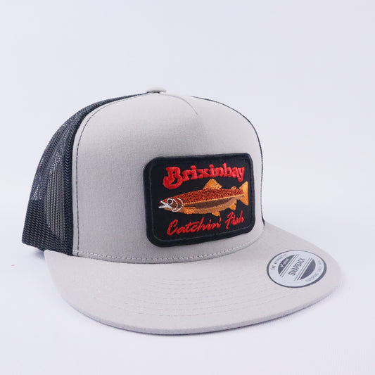 Catchin' Fish Silver Grey/ Black 5 Panel