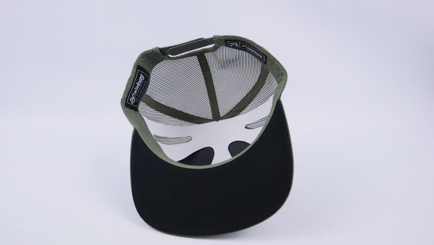 Catchin' Fish Camo/ Loden 7 Panel