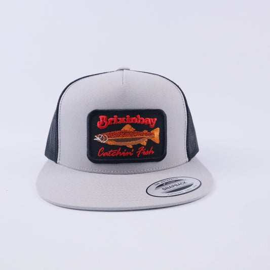 Catchin' Fish Silver Grey/ Black 5 Panel
