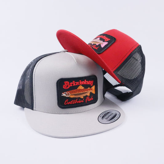 Catchin' Fish Silver Grey/ Black 5 Panel