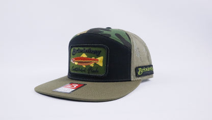 Catchin' Fish Camo/ Loden 7 Panel
