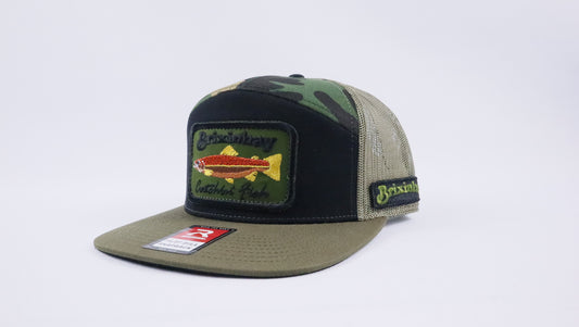 Catchin' Fish Camo/ Loden 7 Panel