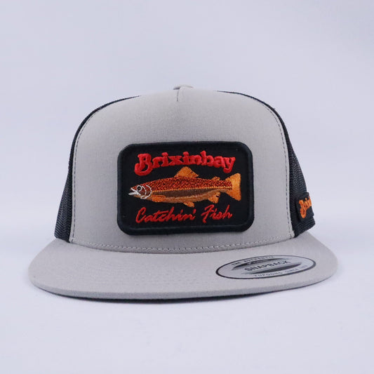 Catchin' Fish Silver Grey/ Black 5 Panel